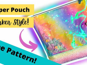 The Shaker Zipper Pouch - Free Sewing Tutorial from Studio 7t7