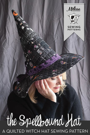 The Spellbound Quilted Witch Hat Sewing Pattern by Polka Dot Chair