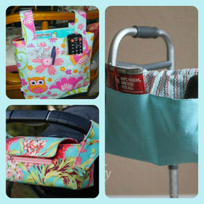 Wheelchair, Walker, Stroller and Mobility Caddies and Bags