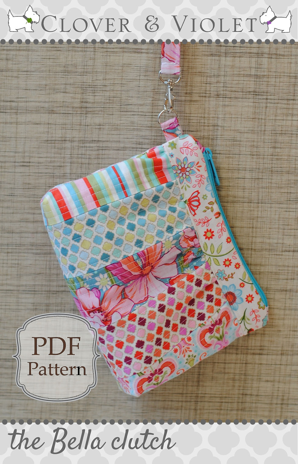 Sew the Bella Wristlet Clutch