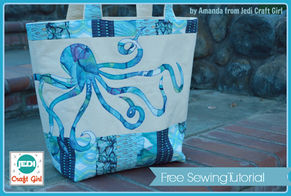 Nautical Octopus Beach Tote