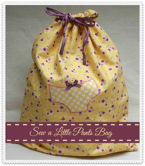 Sew a Little Pants Bag – Free Tutorial + Crafternoons