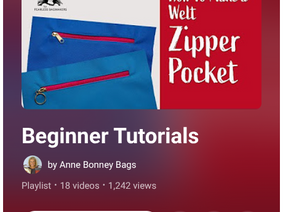 Beginner Bag Makers’ Guide: Anne Bonney Bags' Patterns and Video Tutorials
