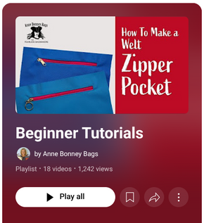 Beginner Bag Makers’ Guide: Anne Bonney Bags' Patterns and Video Tutorials