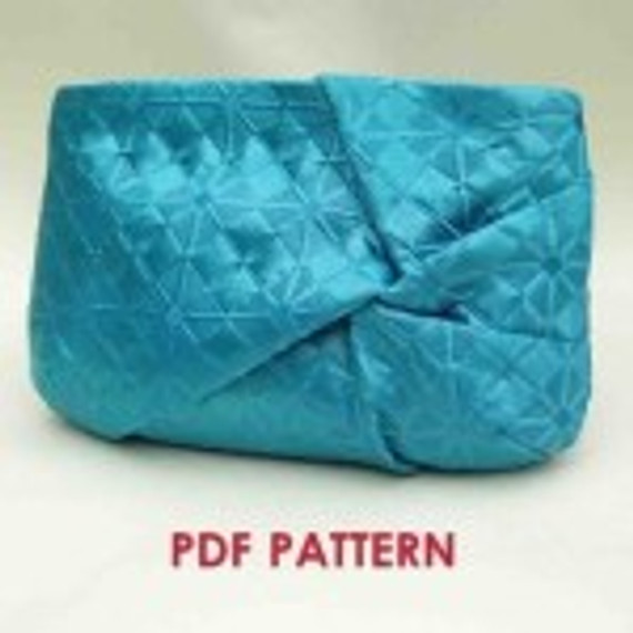 Twist Clutch Purse Sewing Pattern by Constructivism