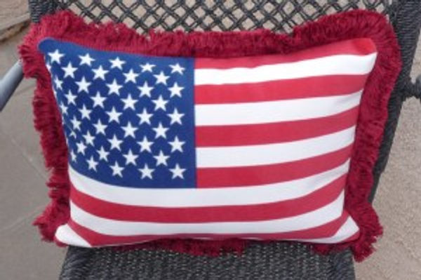 American Flag Pillow Sewing Project