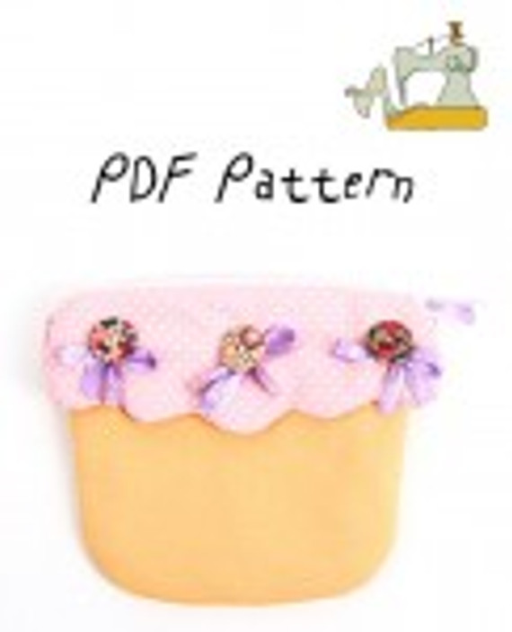 Cupcake Pouch PDF Sewing Pattern and Tutorial by EllieAfterPatterns