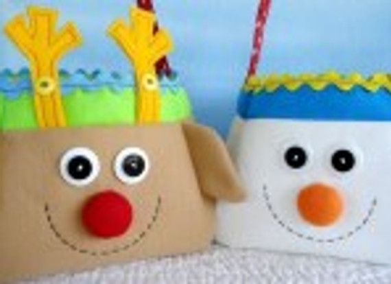 Precious Patterns Christmas Holiday Gift Bags to Sew
