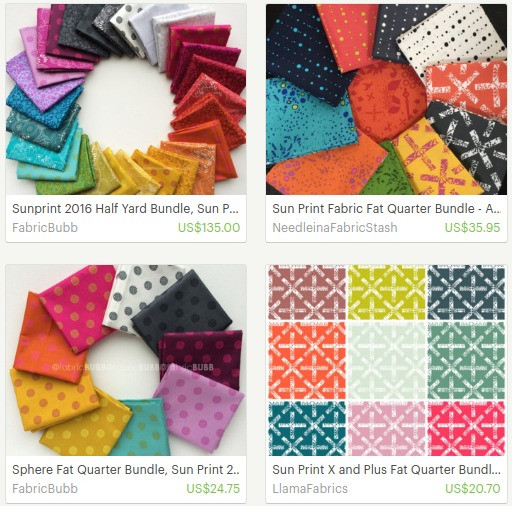 alison glass sun prints - fabric for bags