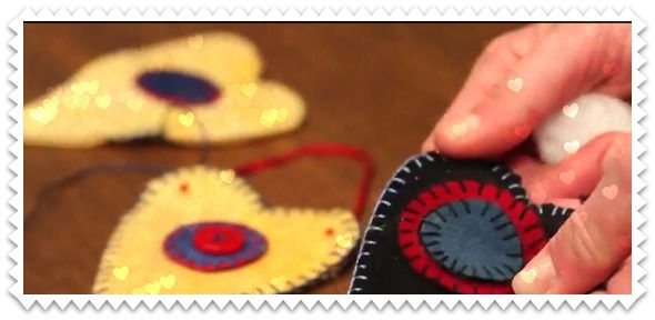 Quilty: Wool Felt Heart with Marianne Fons