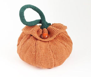 Knitted Pumpkin Bag