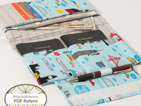 Family-Size Passport Wallet Sewing Pattern