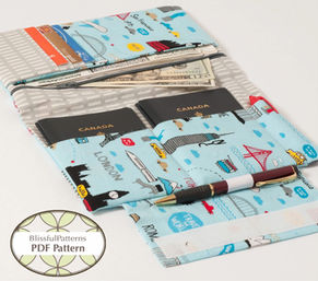 Family-Size Passport Wallet Sewing Pattern