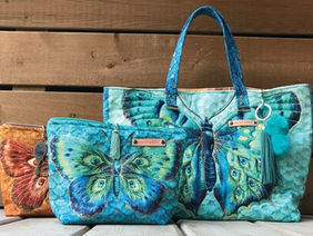 Sew a Gorgeous Quilted Bag Set With One Quilt Panel