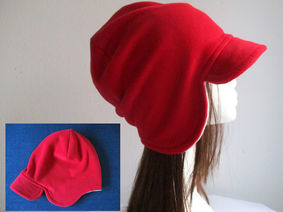 Reversible Fleece Visor Beanie - Multi Size Sewing Pattern