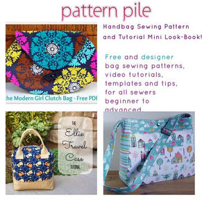 Free Handbag Sewing Pattern and Tutorial Look-Book!