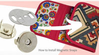 Magnetic Snaps Made Easy for Bag Making