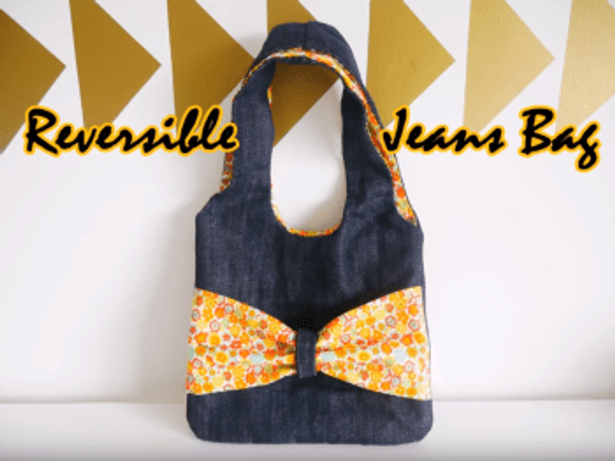 Reversible Denim Purse Sewing Video Tutorial