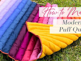 Friday Freebie: Easy Modern Puff Quilt Tutorial