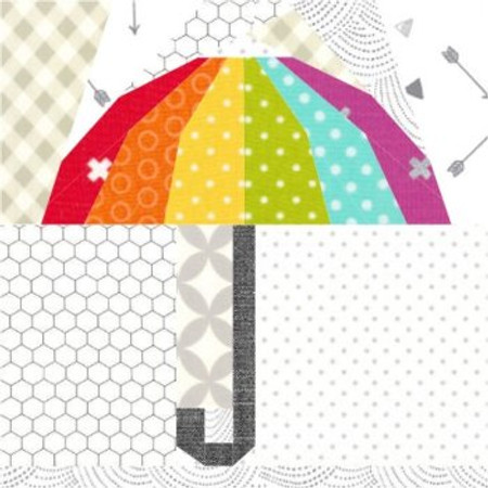 Hello Rain! Foundation Paper Pieced PDF Quilt Block Pattern