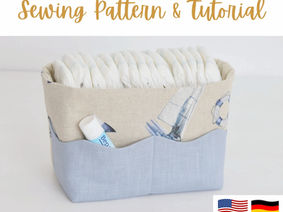 Diaper Basket Sewing Pattern - Beginner Friendly
