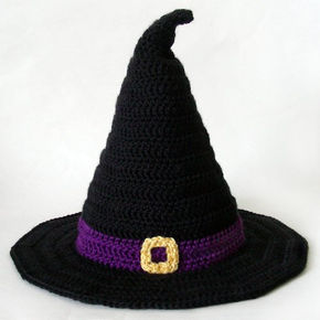 Crochet a Halloween Witch Hat