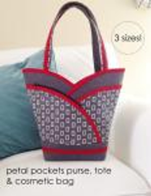 The Petal Purse, Tote, & Cosmetic Bags - PDF Sewing Pattern by Cosy Nest Designs
