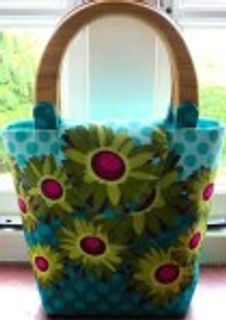 Sew Christine's Daisy Basket Bag - Free PDF Sewing Pattern + Tutorial