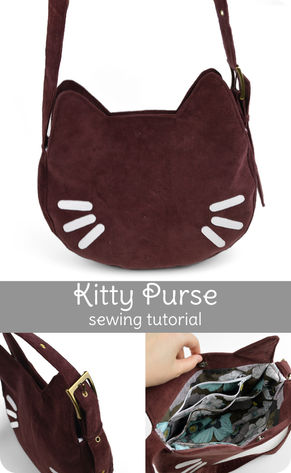 Cat Face Shoulder Bag – Free PDF Pattern