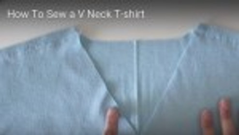 How To Sew a V Neck T shirt Sew What s New