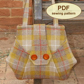 Vintage-Style Kitchen Garden Shoulder Bag – PDF Sewing Pattern
