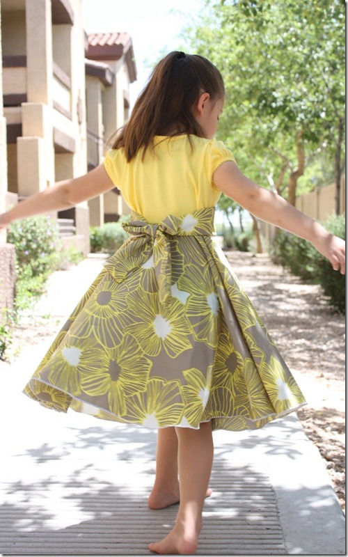 TWIRLY T-SHIRT DRESS SEWING TUTORIAL