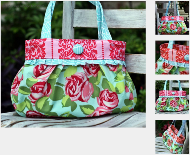Short and Sassy Pleated Handbag Sewing Pattern