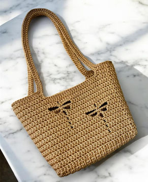 Crochet a Dragonfly Tote Bag - PDF Pattern