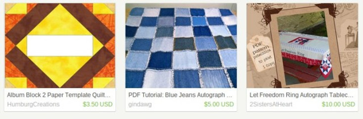 autograph quilt pdf pattern on Etsy a global handmade and vintage marketplace.