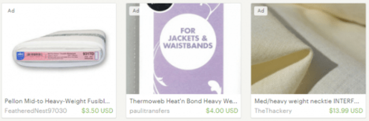 heavy weight interfacing – Etsy