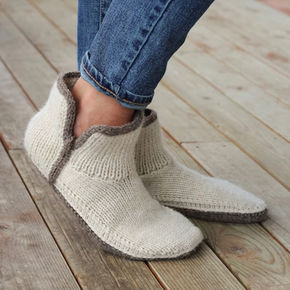 Modern Mocs PDF Knitting Pattern – Knit Slippers, Mules & Boots (S–XXL)