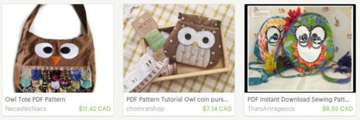 owl bag pdf sewing patterns