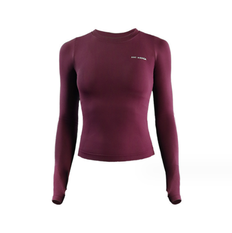 Thumbnail: Long Sleeve Yoga Shirts Sport Top Fitness Clothes Wear for Women Gym Femme Jerse