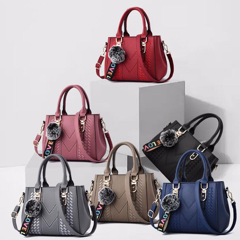 Thumbnail: Embroidery Messenger Bags Women Leather Handbags Bags for Women Sac a Main Ladie
