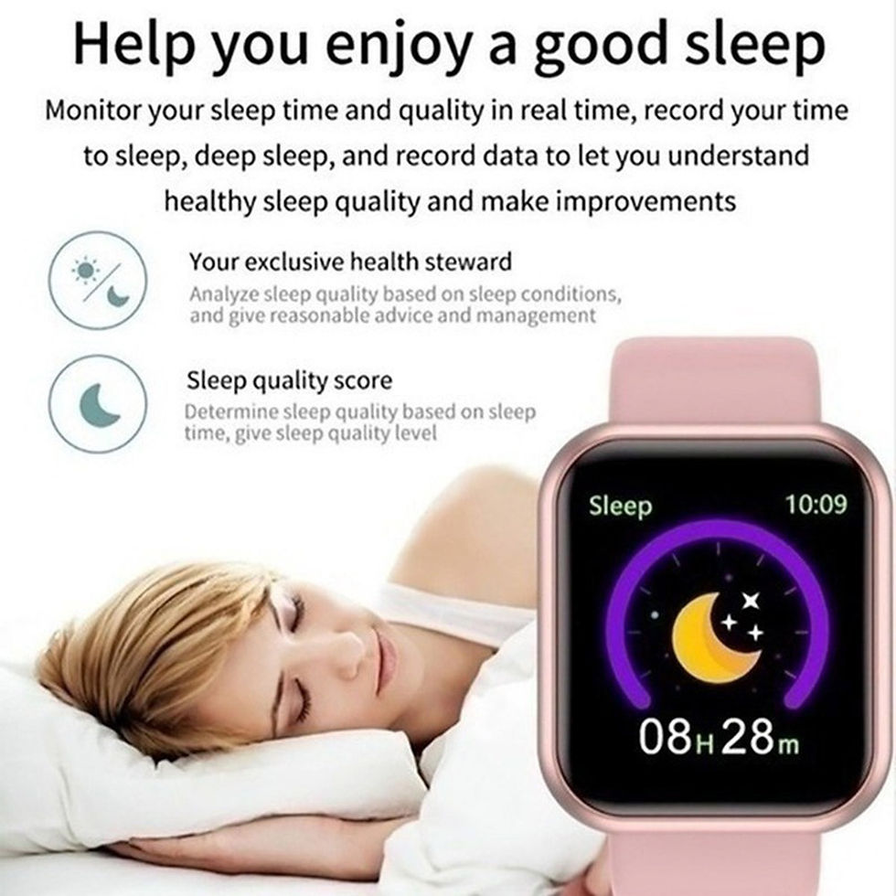 Thumbnail: Smart Watch For Women Men Wristwatch Bluetooth Connected Phone Player Music Fitn