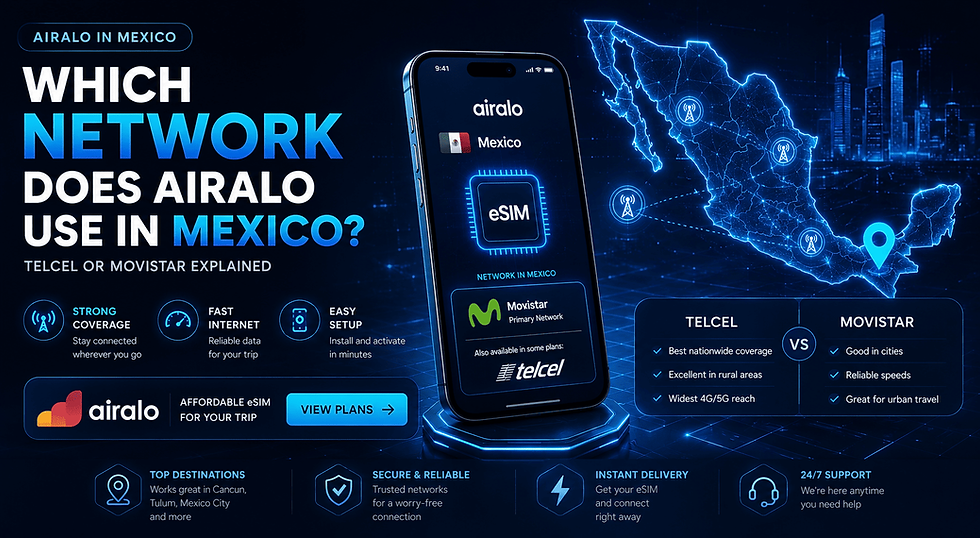 Which Network Does Airalo Use in Mexico?