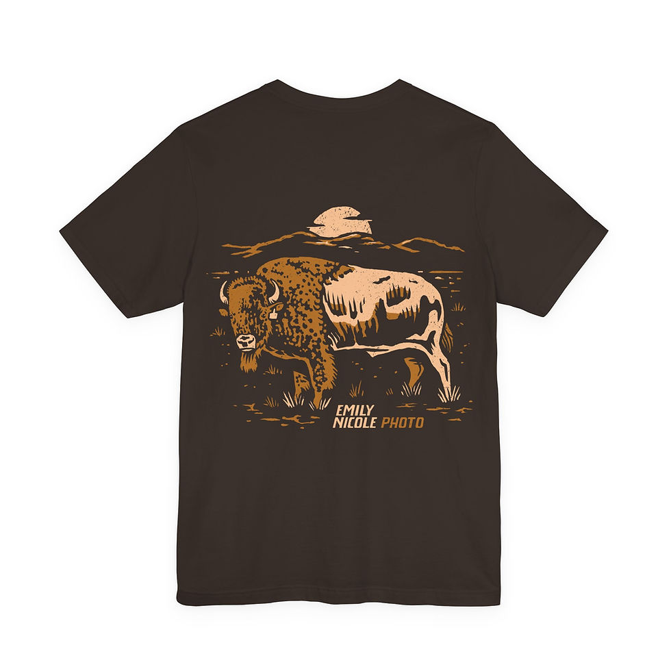 Thumbnail: Unisex Emily Nicole Bison Short Sleeve 