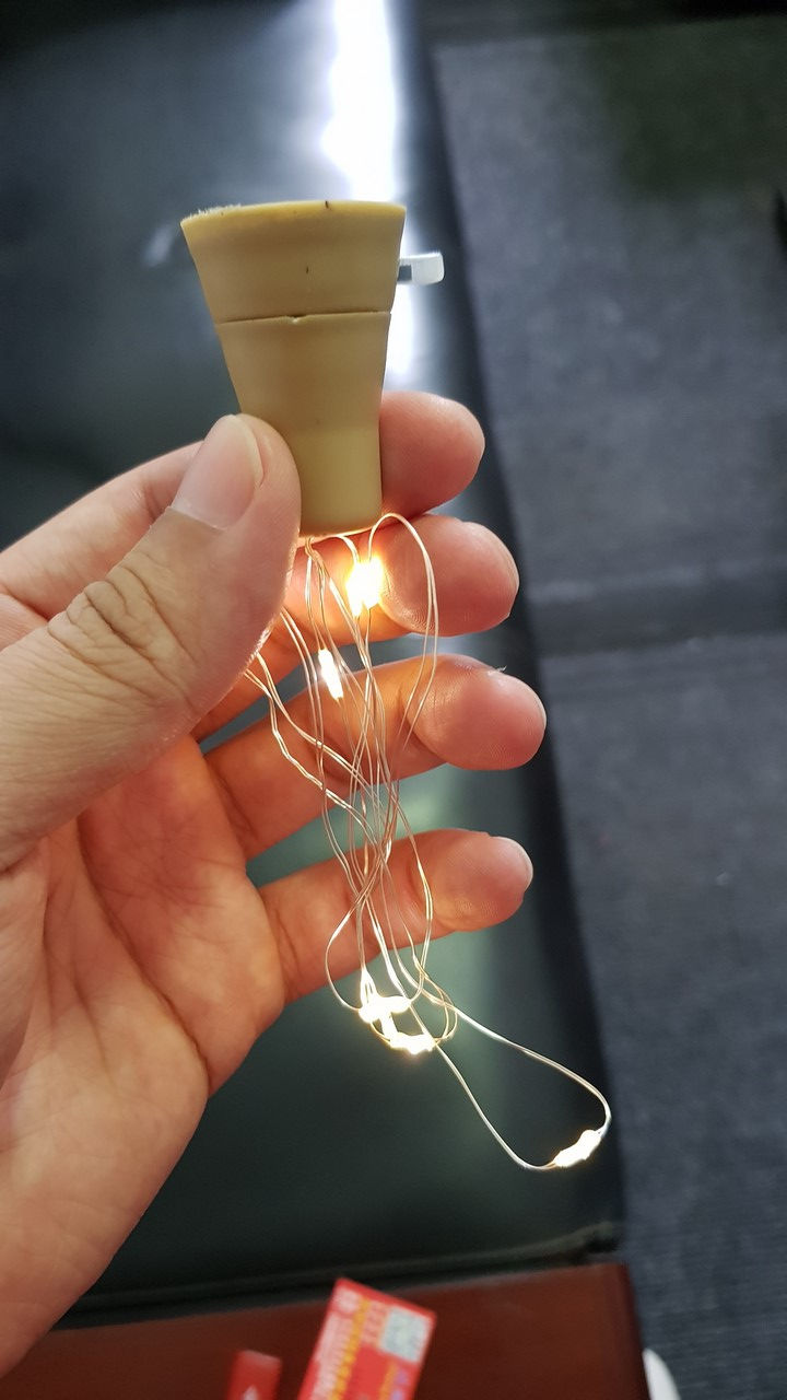 solar cork light