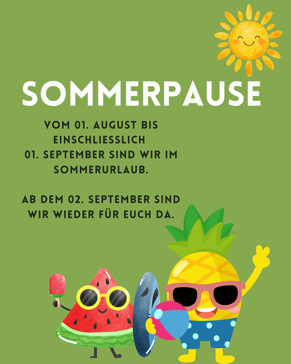 Sommerpause 💛