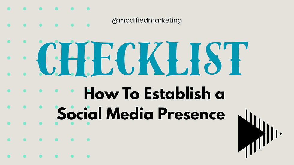 How to establish a social media presence
