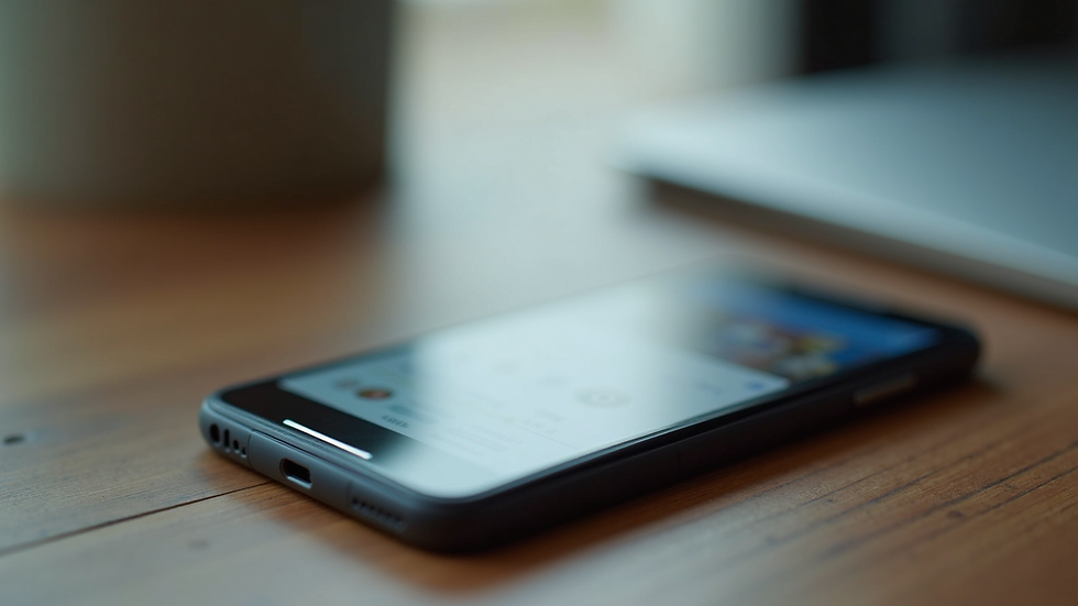 Close-up of a smartphone displaying social media scheduling app