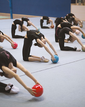Gymnasts with Balls