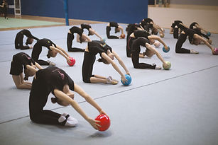 Gymnasts with Balls