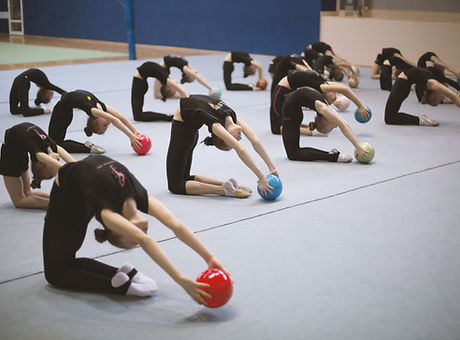 Gymnasts with Balls